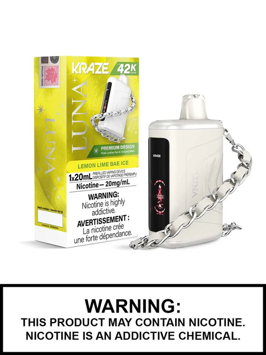 Kraze Luna 42k lemon lime bae ice (provincial tax)
