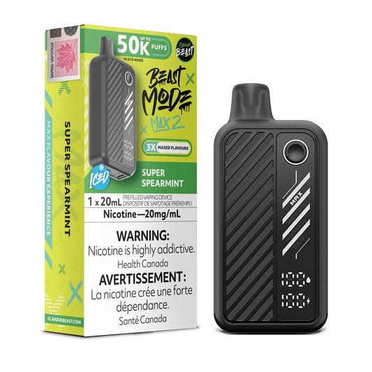 Flavour Beast Beast Mode Max 2 50k Super Spearmint(Provincial Tax)