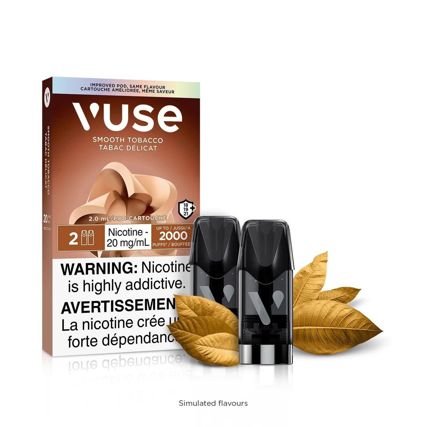 Vuse ePod 20mg Smooth Tobacco x2 (Provincial Tax)