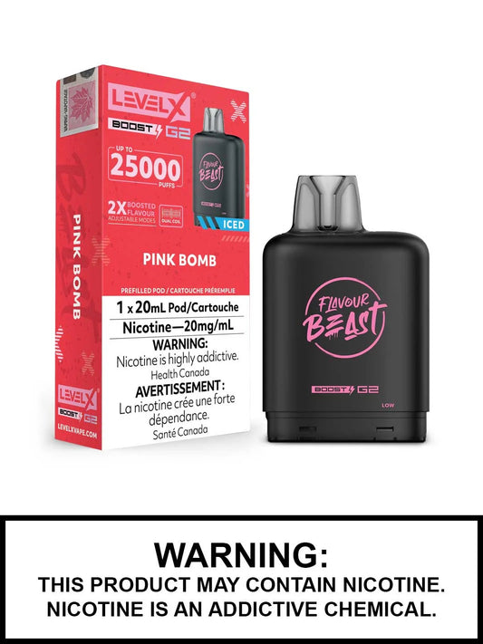 Flavour Beast Level x Boost G2 25k Pink bomb (Provincial Tax)