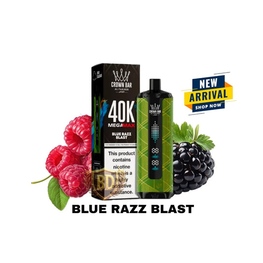 Crownbar al fakher 40k megamax Blue Razz blast