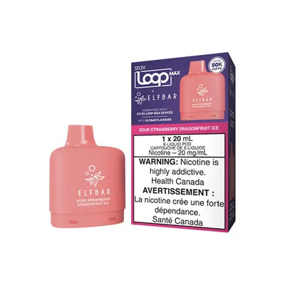 Stlth Loop Max x ELFBAR 50k Sour Strawberry Dragonfruit ICE