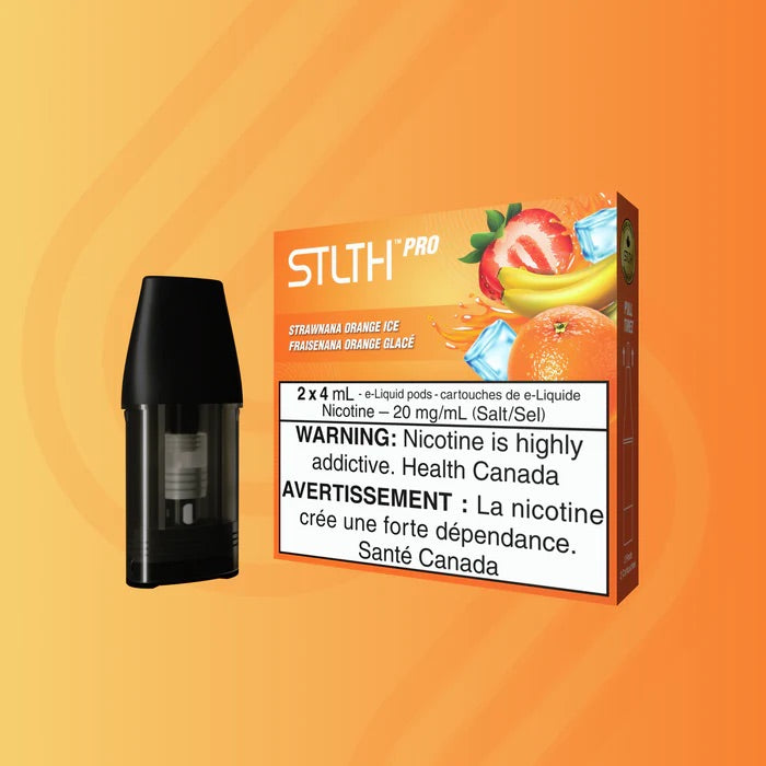 Stlth Pro Pods Strawnana Orange Ice