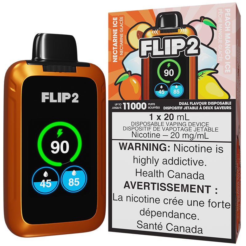 Flip 2 11K Puff Nectarine Ice and Peach Mango Ice (Provincial Tax)