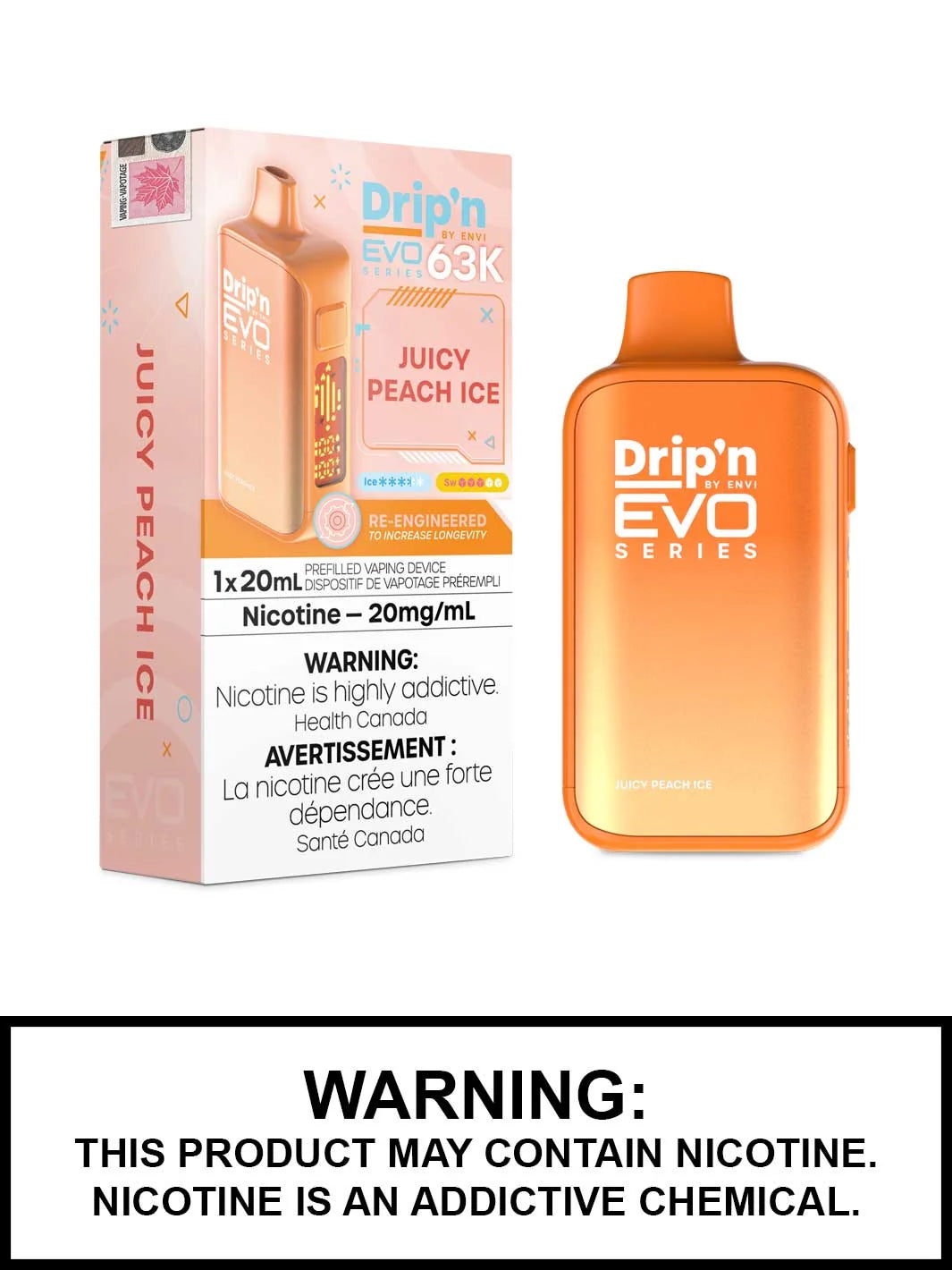 Drip’n 63k Juicy Peach ice*
