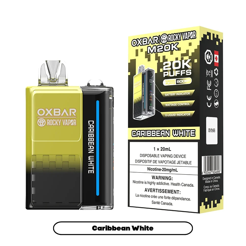 OXBAR 20K Caribbean White (Provincial Tax)