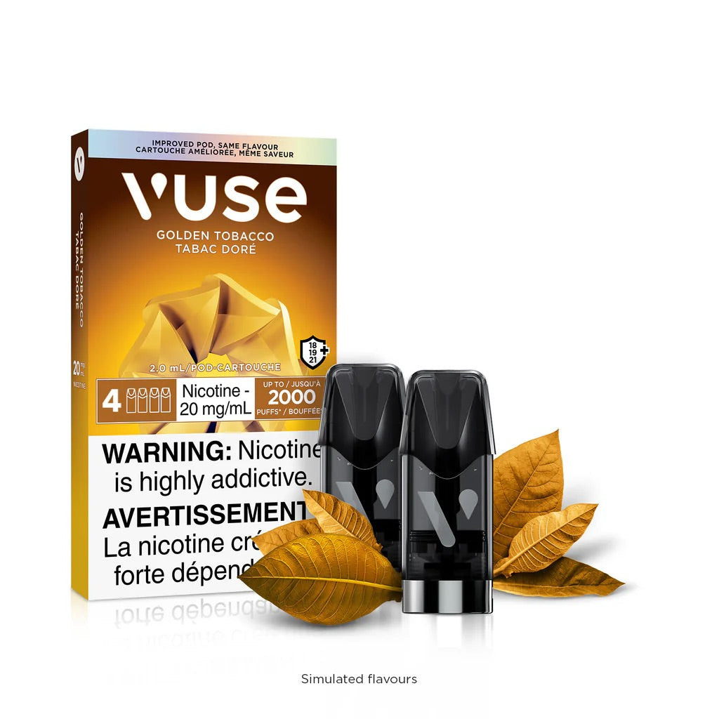 Vuse ePod 20mg Golden Tobacco x4 (Provincial Tax)