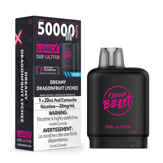 Flavour Beast Level X G2 Ultra 50k Dreamy Dragonfruit Lychee*