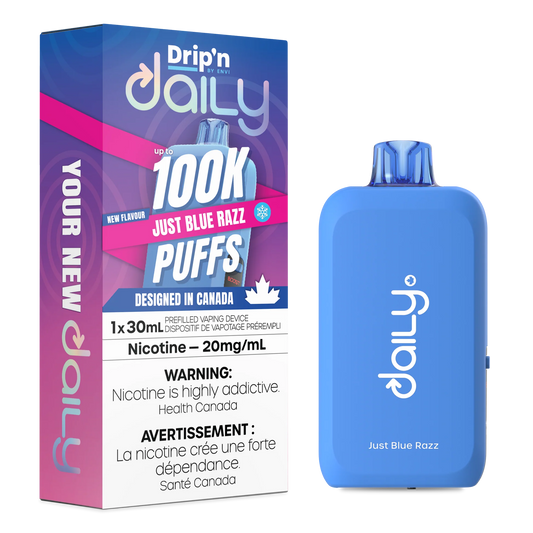 Drip’n daily 100K Just Blue Razz