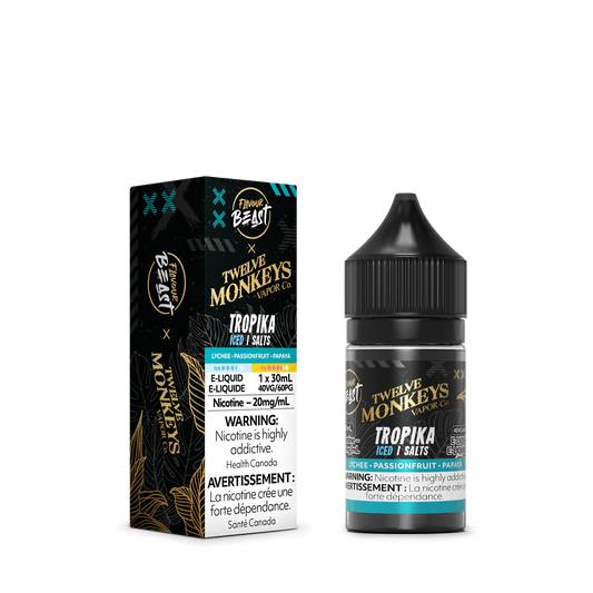 Flavour Beast X 12 Monkeys E-liquid 20mg/30ml Tropika Iced