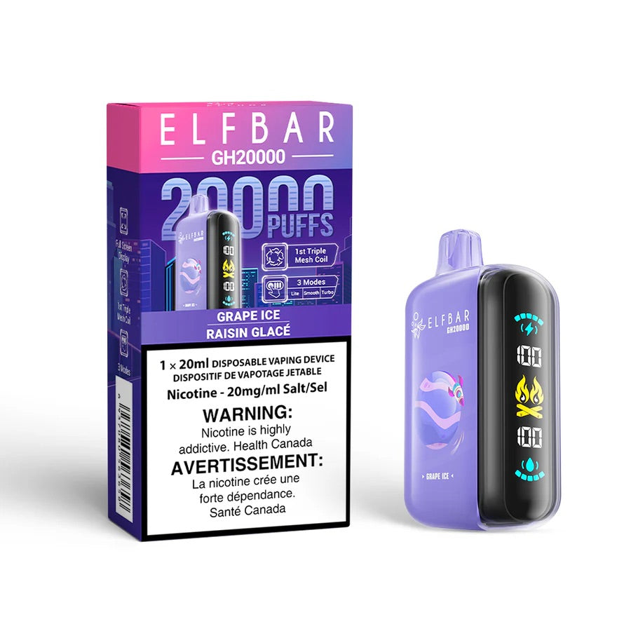ELFBAR GH 20000 Grape Ice ( provincial tax )
