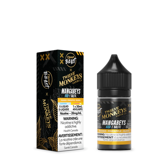 Flavour Beast X 12 Monkeys E-liquid 20mg/30ml Mangabeys Iced