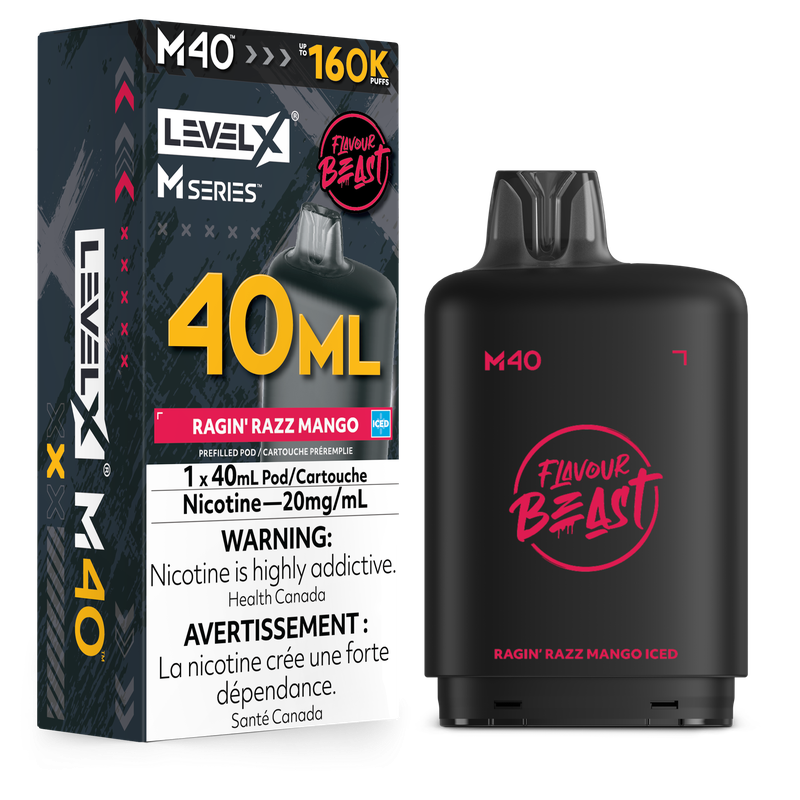 Flavour Beast Level X 160k Ragin Razz Mango (Provincial Tax)
