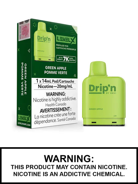 Drip’n level x pods green apple