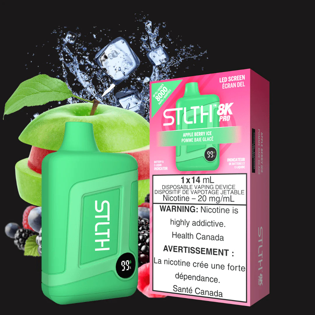 Stlth 8k pro Apple berry ice