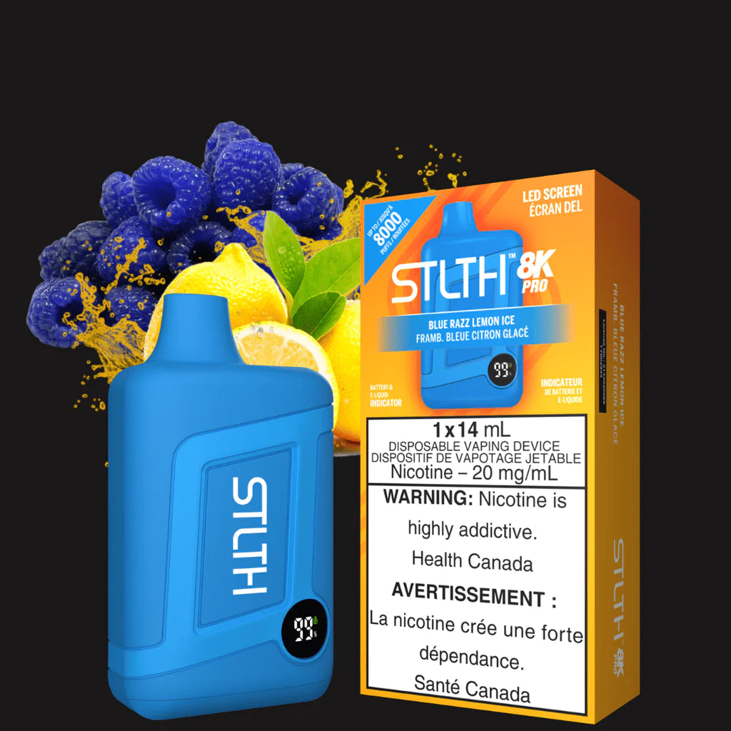 Stlth 8k pro blue razz lemon ice