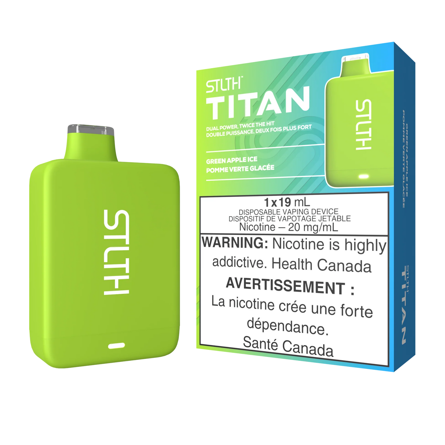 Stlth titan 10k Green Apple Ice