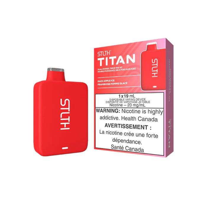 Stlth titan 10k Razz Apple Ice