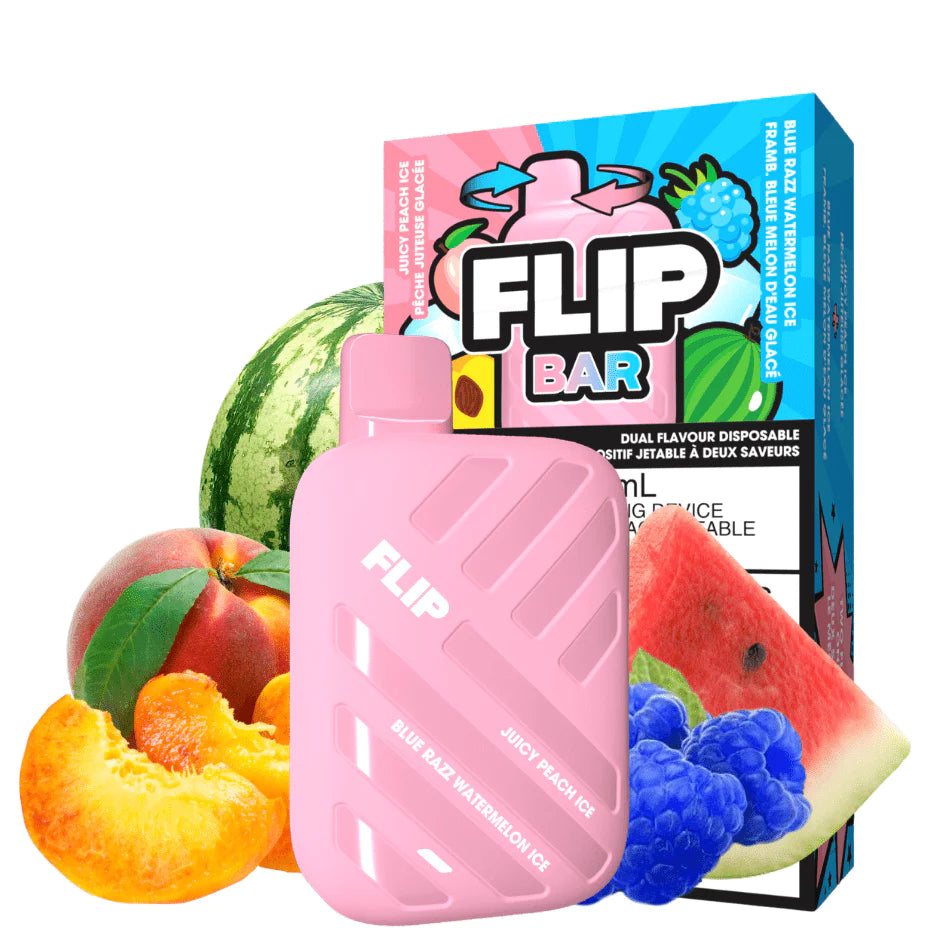 FLIPBAR 9000 Juicy Peach Ice And  Blue Razz Watermelon Ice