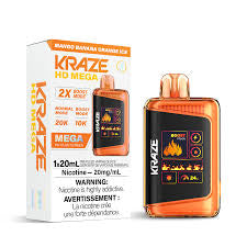 Kraze 20k Mango Banana Orange ice (Provincial Tax)