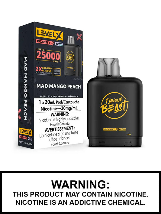 Flavour Beast Level x Boost G2 25k Mad Mango Peach