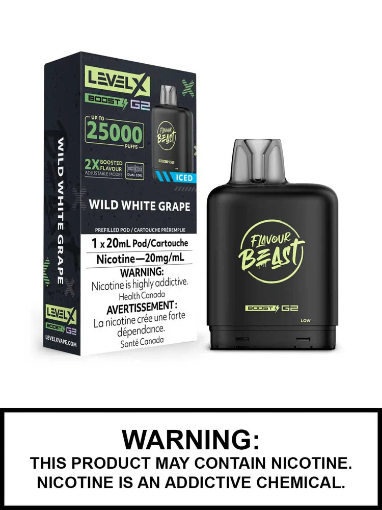 Flavour Beast Level x Boost G2 25k Wild White Grape