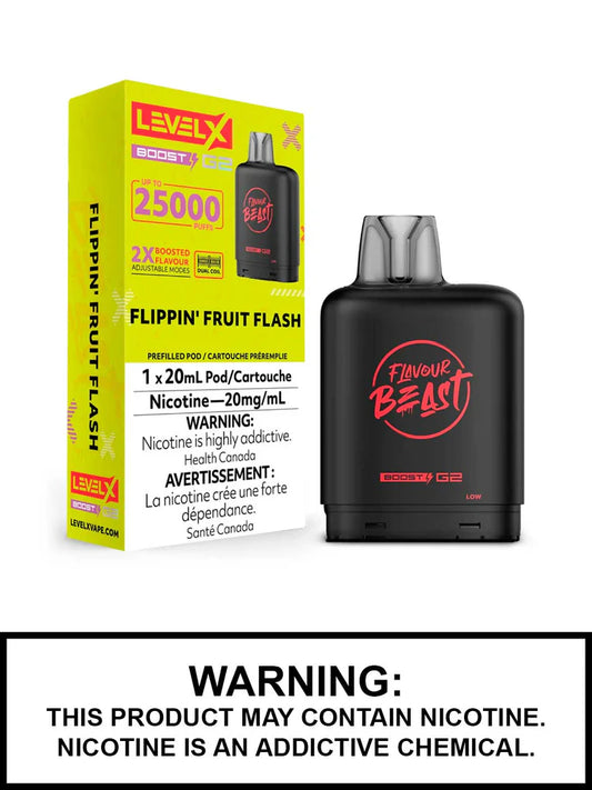 Flavour Beast Level x Boost G2 25k Flippin Fruit Flash