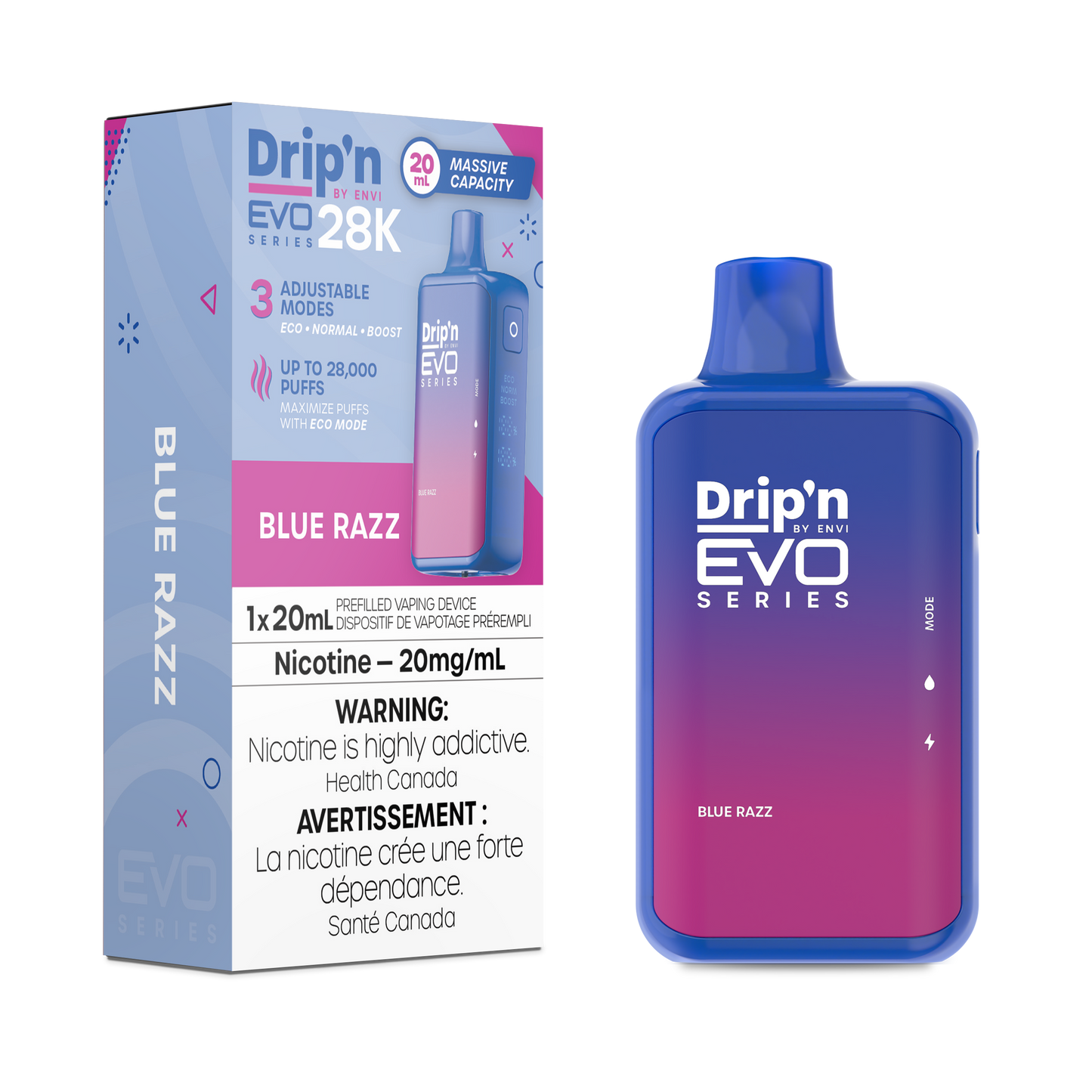 Drip’n 28k Blue Razz (Provincial Tax)