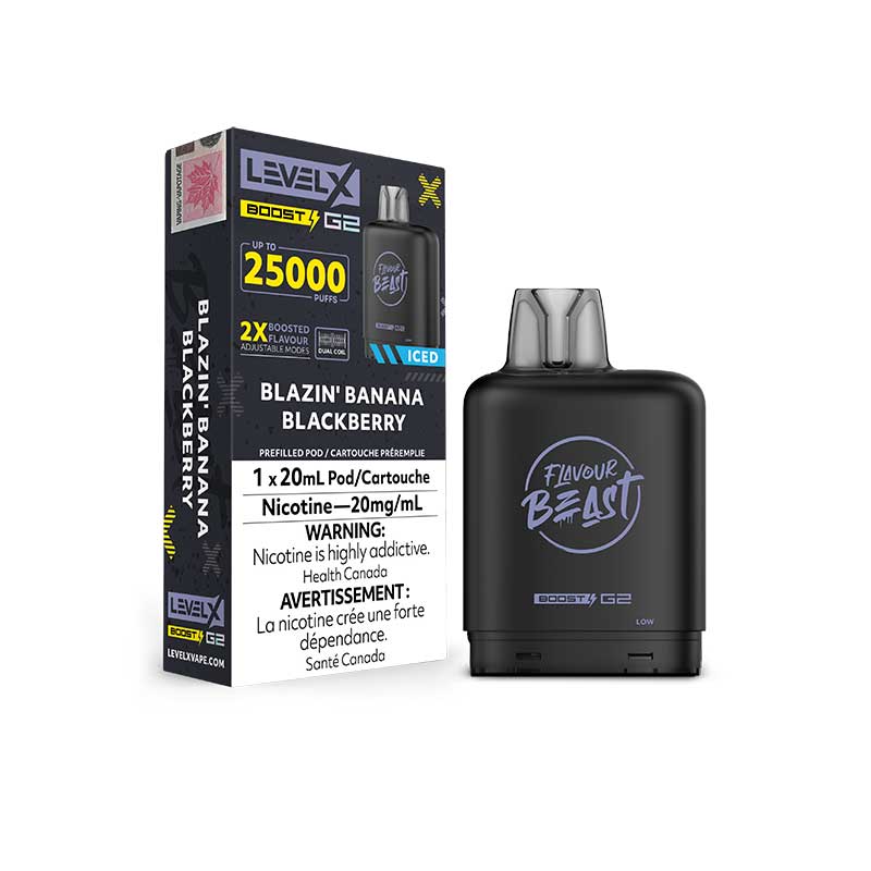 Flavour Beast Level x Boost G2 25k Blazzin Banana Blackberry (Provincial Tax)