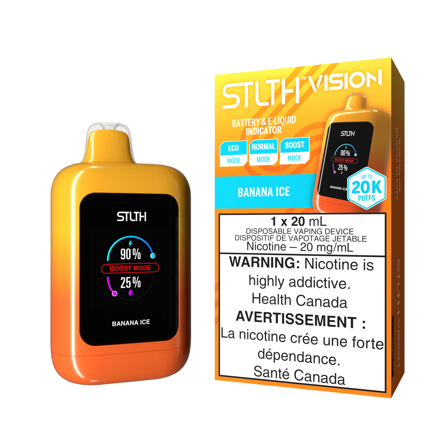 Stlth Vision 20k Banana ice (Provincial Tax)