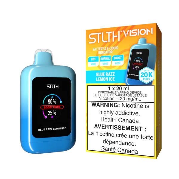 Stlth Vision 20k Blue Razz Lemon ice (Provincial Tax)