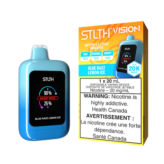 Stlth Vision 20k Blue Razz Lemon ice (Provincial Tax)