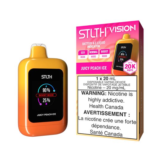 Stlth Vision 20k Juicy Peach ice (Provincial Tax)