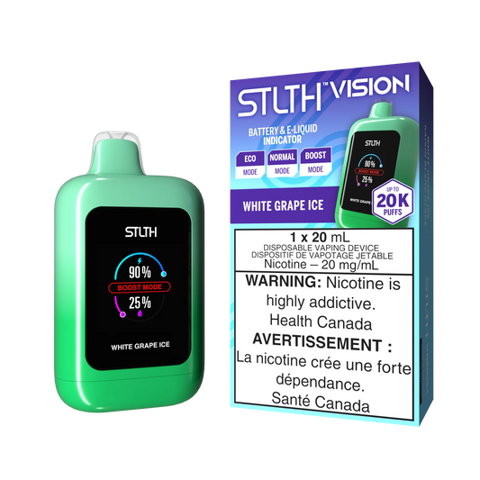 Stlth Vision 20k White Grape ice (Provincial Tax)