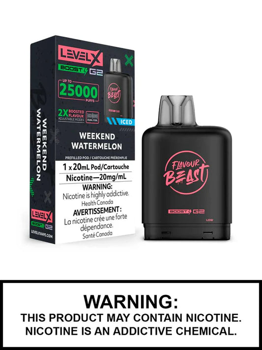 Flavour Beast Level x Boost G2 25k Weekend Watermelon (Provincial Tax)