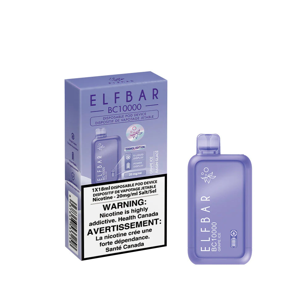 ELFBAR BC 10000 Grape Ice (Provincial Tax)