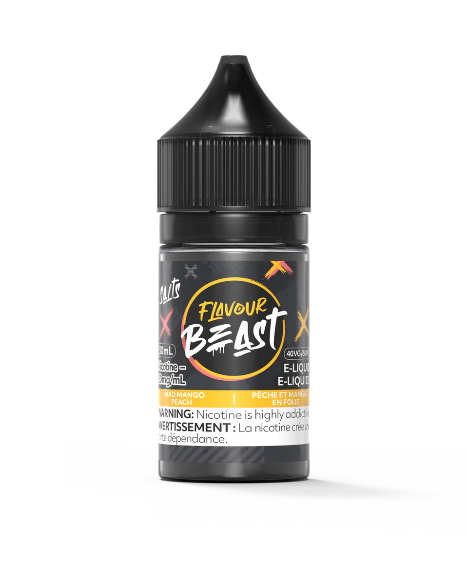 Flavour beast e-liquid Mad Mango Peach 20mg/30ml (provincial tax)