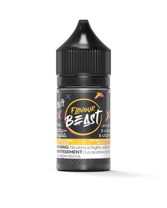 Flavour beast e-liquid Mad Mango Peach 20mg/30ml (provincial tax)