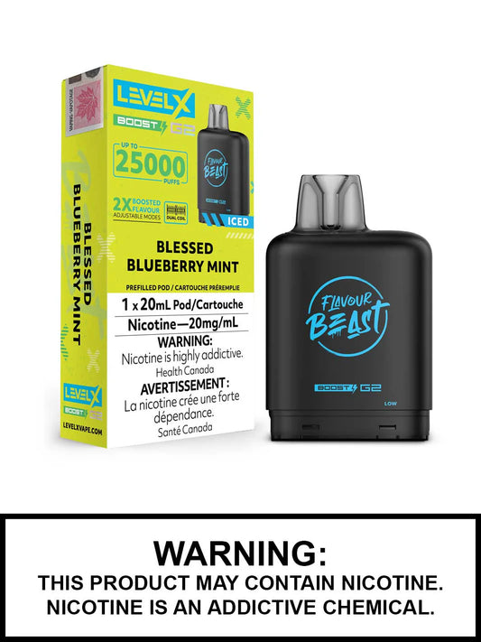 Flavour Beast Level x Boost G2 25k Blessed Blueberry Mint (Provincial Tax)