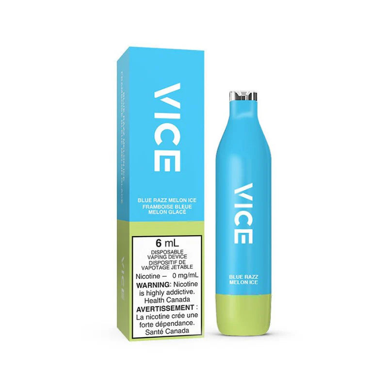 Vice 2500 Nicotine Free Blue Razz Melon ice (Provincial Tax)