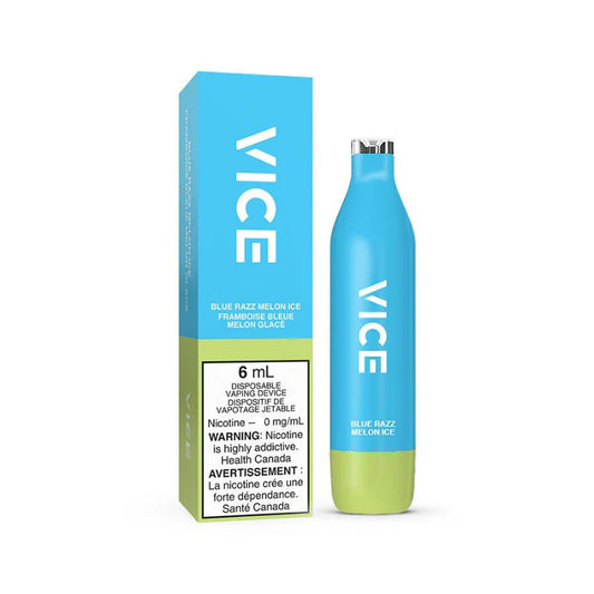 Vice 2500 Nicotine Free Blue Razz Melon ice (Provincial Tax)