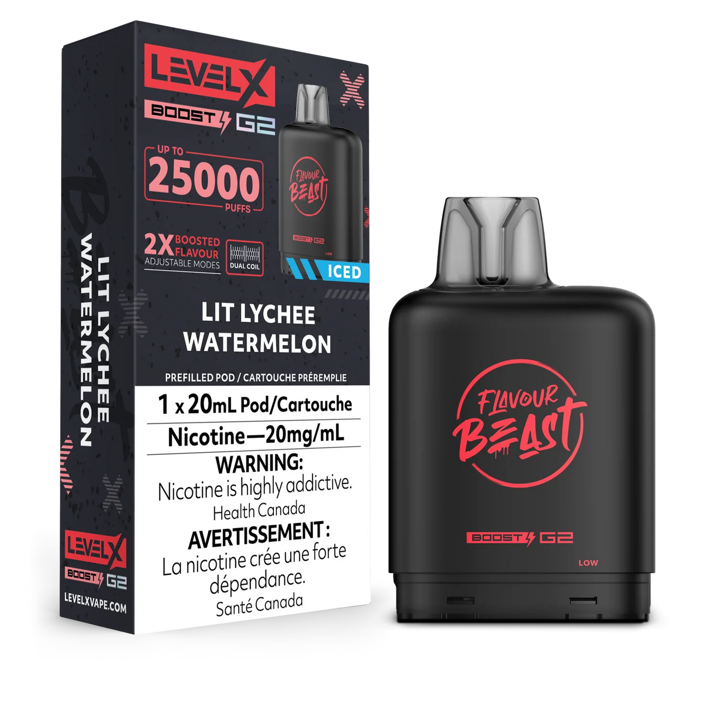 Flavour Beast Level x Boost G2 25k Lit Lychee Watermelon *