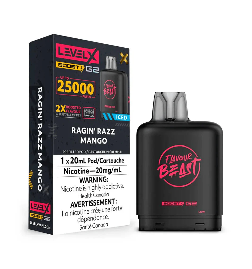 Flavour Beast Level x Boost G2 25k Ragin Razz Mango (Provincial Tax)