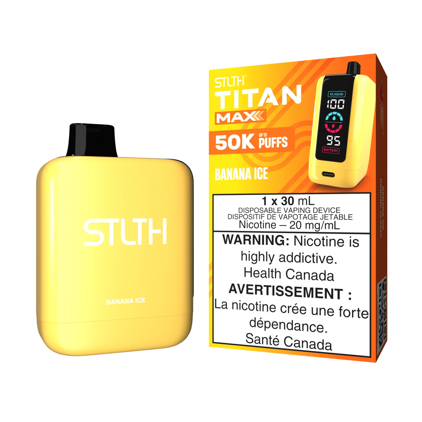 Stlth Titan Max 50k Banana ice (Provincial Tax)