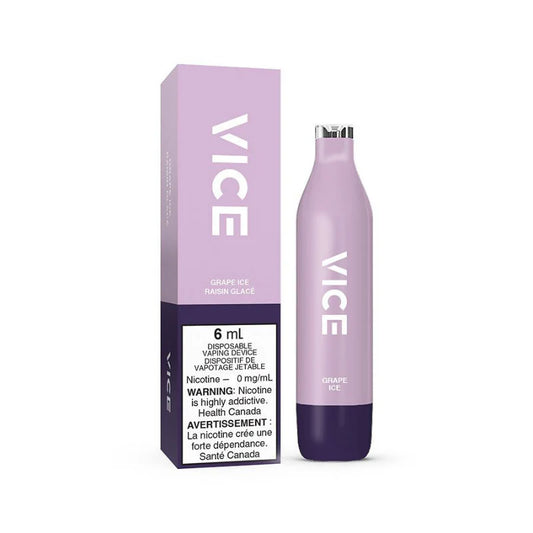 Vice 2500 Nicotine Free Grape ice (Provincial Tax)