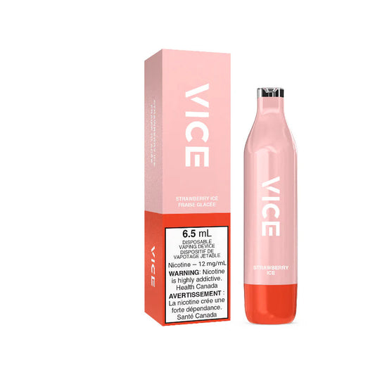 Vice 2500 Nicotine Free Strawberry ice (Provincial Tax)