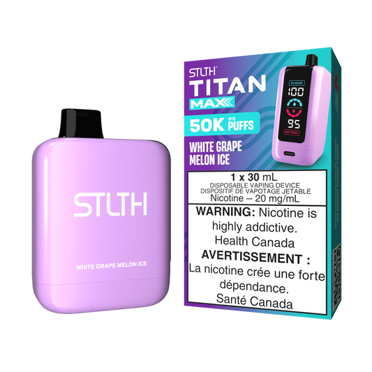 Stlth Titan Max 50k White Grape Melon ice (Provincial Tax)