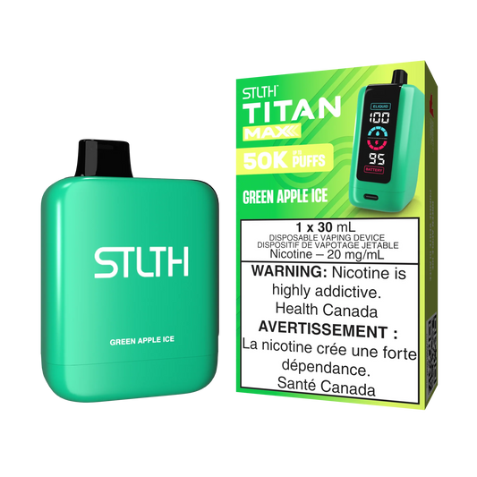 Stlth Titan Max 50k Green Apple ice (Provincial Tax)