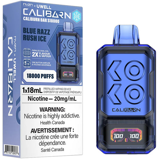 CALIBURN Bar S18k  Blue Razz Rush ice*