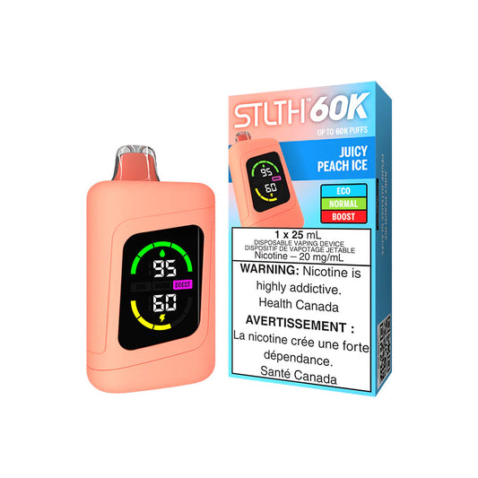 Stlth 60k Juicy Peach ice (Provincial Tax)